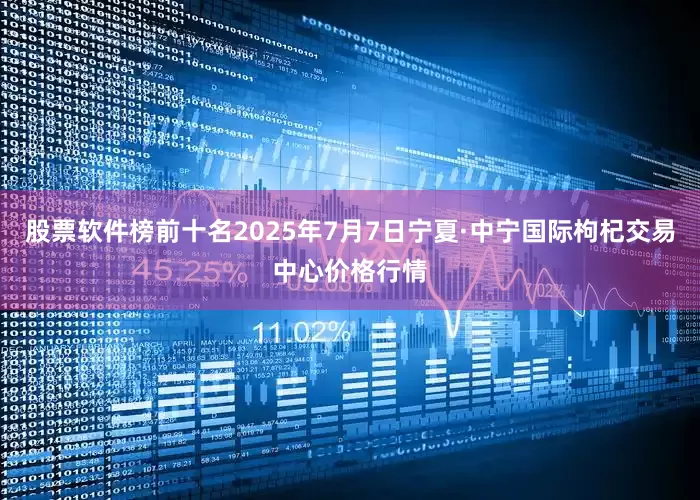 股票软件榜前十名2025年7月7日宁夏·中宁国际枸杞交易中心价格行情